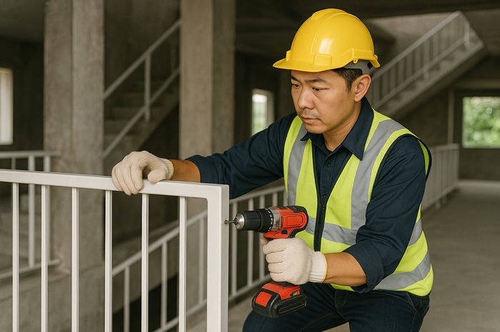 Thi công lan can – cầu thang